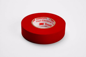 3M 1700 Series Vinyl Electrical Tape 3/4 in x 66 ft 7 mil Red