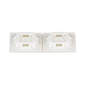 Panduit 4-way Cable Tie Mounts White Adhesive Mount