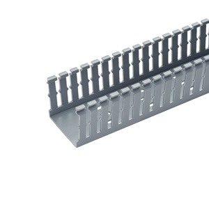 Panduit Panduct® Type F Narrow Slot Wiring Duct 1-1/2 in x 1-1/2 in x 6 ft Light Gray Cover Not Included