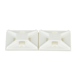 Panduit 4-way Cable Tie Mounts White Adhesive Mount