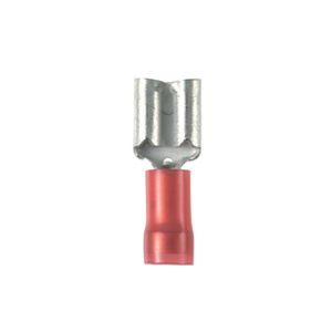 Panduit Female Insulated Loose Piece Disconnects 22 - 18 AWG Funnel Barrel 0.250 in Red