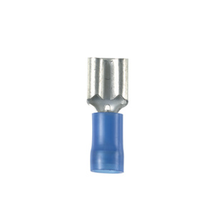 Panduit Female Insulated Disconnects 16 - 14 AWG Funnel Barrel 0.250 in Blue