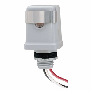 Intermatic K4100 Series Photocontrols 1/2 in Threaded Fixed Mount Gray