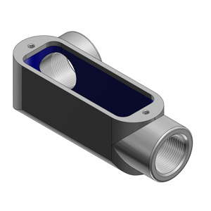 ABB Thomas & Betts Form 8 Type LL Conduit Bodies Malleable Iron 3/4 in No Cover or Gasket