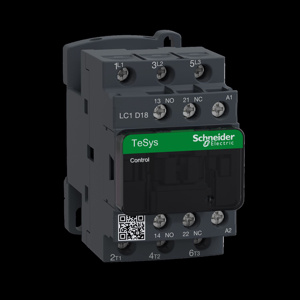 Square D LC1D TeSys Deca Series IEC Contactors 18 A 3 Pole 220 VAC