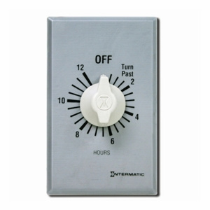 Intermatic FF Series Timer Switch Springwound 20 A Resistive/7 A Incandescent Silver