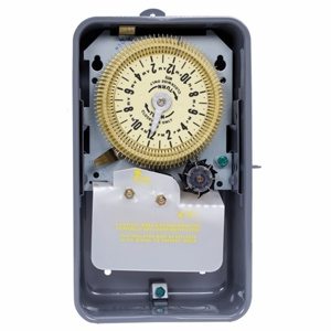 Intermatic T1970 Series Time Clock Electromechanical 24 hr with 15 min Interval 20 A Metallic
