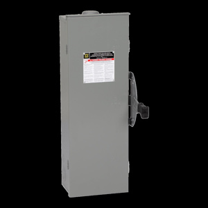 Square D DTU3-RB Series Non-fused Three Phase Double Throw Disconnects 60 A NEMA 3R 600 V
