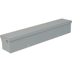 Square D N3R Screw Cover Steel Wire Troughs 4 x 4 x 24 in Without Knockouts