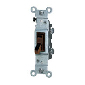 Leviton 1451 Series Toggle Switches 15 A Brown SPST