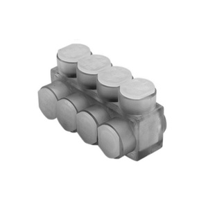 Burndy Mounted Multi-tap Connectors Two Sided 4 AWG - 600 kcmil 8 Port