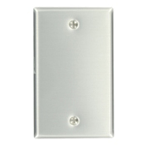 Leviton Standard Blank Wallplates 1 Gang Aluminum Aluminum Box