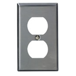 <em class="search-results-highlight">Leviton</em> Standard Duplex Wallplates 1 Gang Stainless Steel 302 Stainless Steel Device