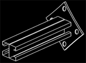 Morfab Riser Pole Brackets 8-1/2 in
