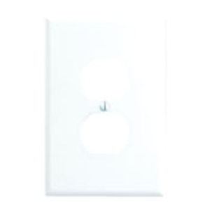 Leviton Oversized Duplex Wallplates 1 Gang White Thermoset Plastic Device