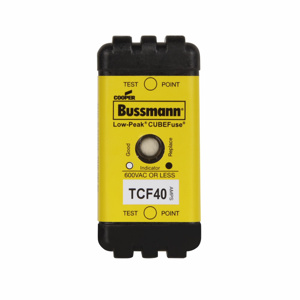 Eaton Bussmann TCF Low-Peak CUBEFuse Series Indicating Time Delay Class CF Fuses