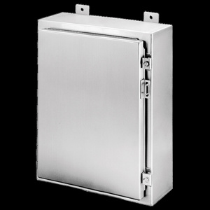 nVent HOFFMAN Wall Mount Continuous Hinge Cover Weatherproof Enclosures Stainless Steel 30 x 24 x 10 in 14 ga NEMA 4X