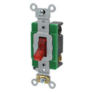 Leviton DPST Toggle Light Switches 30 A 120 V Red