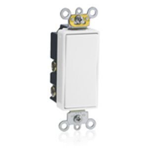 Leviton SPDT Rocker Light Switches 15 A 120/277 V Decora® No Illumination White<multisep/>White