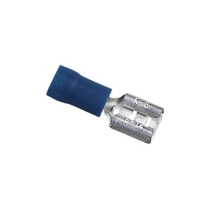 Ideal Female Insulated Disconnects 16 - 14 AWG Serrated Barrel 0.110 in Blue