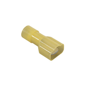 Ideal Male Insulated Disconnects 12 - 10 AWG Serrated Barrel 0.250 in Yellow