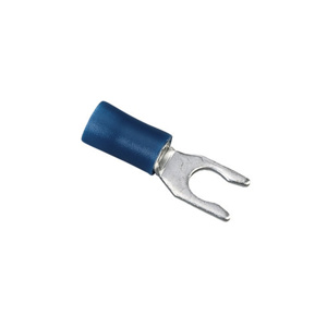 Ideal Insulated Fork Terminals 16 - 14 AWG Butted Seam Barrel Vinyl Blue