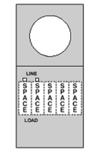 ABB Midwest Electric THQL Series Provision for Main Breaker Combination Service Entrance Loadcenter - Ringless 100 A Ringless Style - Surface OH