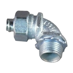 Appleton Emerson ST Series 90 Degree <em class="search-results-highlight">Liquidtight</em> Connectors Non-insulated 1/2 in Compression x Threaded Malleable Iron