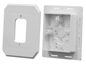 Arlington Device/Fixture Siding Box Kits 1-5/18 in Nonmetallic 1 Gang