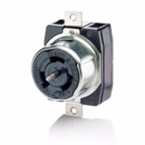 Leviton Black and White® CS Series Locking Receptacles 50 A 480 V 2P3W Non-NEMA