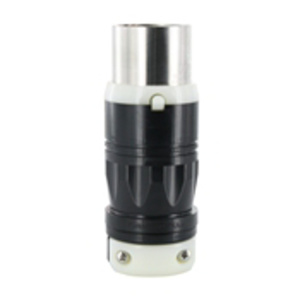 Leviton Black & White® Series Locking Plugs 50 A 600 VAC/250 VDC 2P3W Non-NEMA Non-Insulated Black & White® Dry Location
