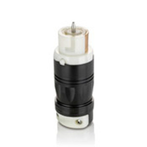Leviton Black & White® Locking Connectors 50 A 2P3W Non-NEMA Non-Insulated Dry Location