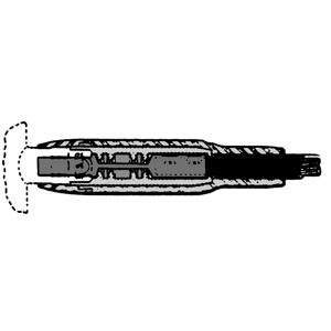 Burndy YFM Series Long Limiter Compression Terminals Brown 500 CU