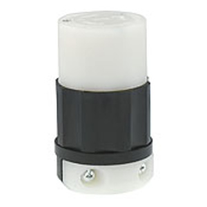 Leviton Black & White® Locking Connectors 20 A 125/250 V 3P3W L10-20R Non-Insulated Black & White® Dry Location