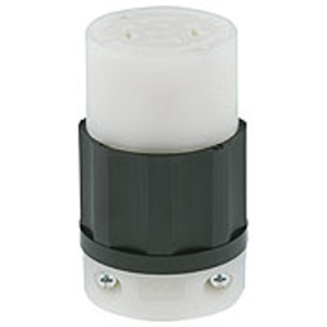 Leviton Black & White® Locking Connectors 20 A 3P4W L15-20R Non-Insulated Dry Location