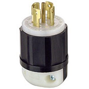 Leviton Black & White® Series Locking Plugs 30 A 120/208 V 4P5W L21-30P Uninsulated Black & White® Dry Location