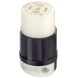 Leviton Black & White® Locking Connectors 30 A 277/480 V 4P5W L22-30R Uninsulated Black & White® Dry Location