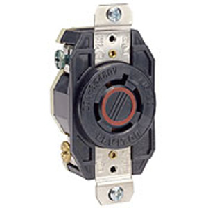 Leviton V-0-Max™ Series Locking Receptacles L16-20R Black
