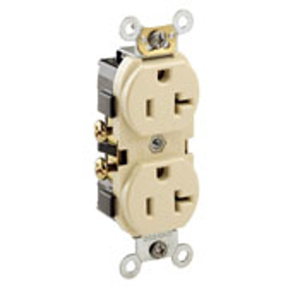 Leviton CR20 Series Duplex Receptacles Ivory 5-20R Commercial Specification Grade