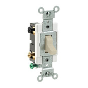 Leviton CS420-2 Series Toggle Switches 20 A Ivory 4-Way, DPDT