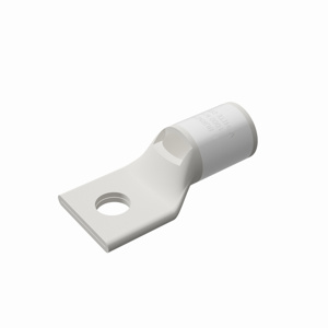 Burndy YA Series Standard Barrel Compression Lugs 3/8 in 1 Hole White 300 Cu