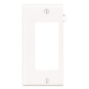 Leviton Standard Sectional Decorator Wallplates 1 Gang Ivory Nylon Device