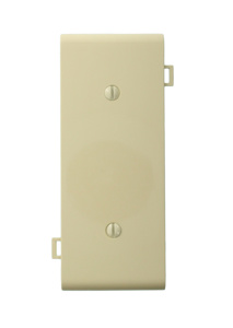 Leviton Standard Sectional Blank Wallplates 1 Gang Ivory Nylon Strap