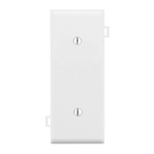 Leviton Standard Sectional Blank Wallplates 1 Gang White Nylon Strap