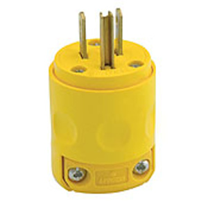 Leviton 515 Series Plugs 5-15P 125 V Yellow