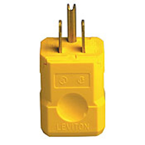 Leviton Industrial Grade Straight Blade Plugs 15 A 125 V 2P3W 5-15P Dry Location