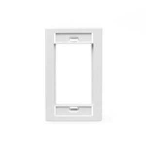 Leviton Standard Multimedia Faceplates 1 Gang White ABS Plastic Box