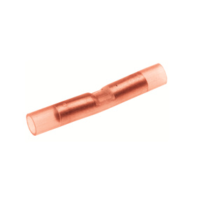 Burndy Insulated Butt Connectors 22 - 18 AWG Copper Nylon Red