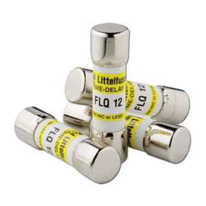 Littelfuse FLQ POWR-GARD® Series Time Delay Midget Fuses 8/10 A 500 VAC/300 VDC 10 kA