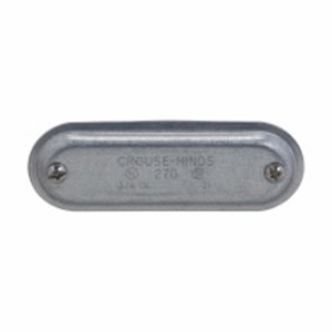 Eaton Crouse-Hinds Form 7 Series Conduit Body Covers 1 in Malleable Iron Electrogalvanized